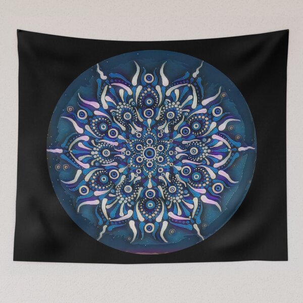 Item preview, The Evil Eye in Midnight designed and sold by The Dotty Cottage Arts.