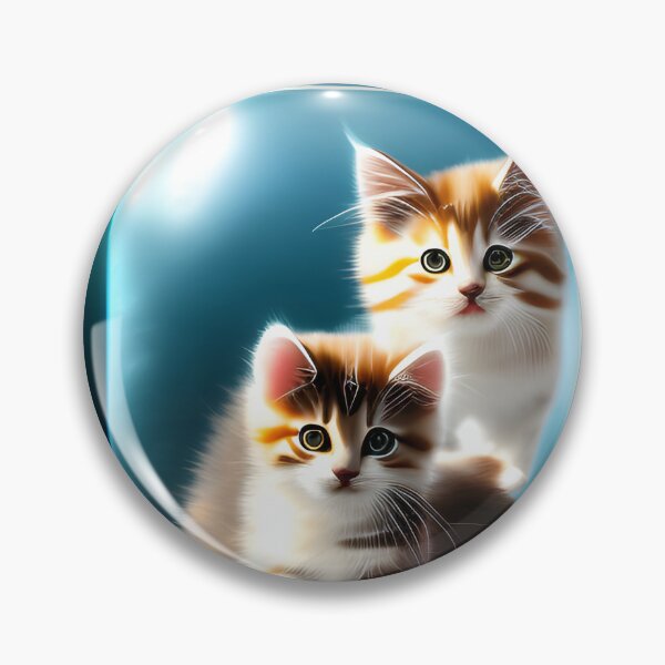 Item preview, Cute Kittens inspired by digital, ai fantasy art designed and sold by dykerphotoart.