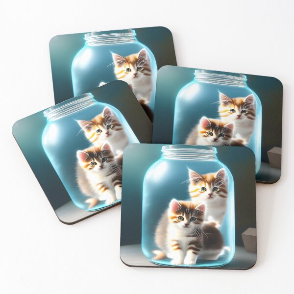 Item preview, Cute Kittens inspired by digital, ai fantasy art designed and sold by dykerphotoart.