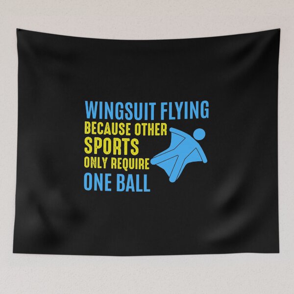 Item preview, Wingsuit flying Base Jumping Skydiving Wingsuiting designed and sold by TastefulTees.