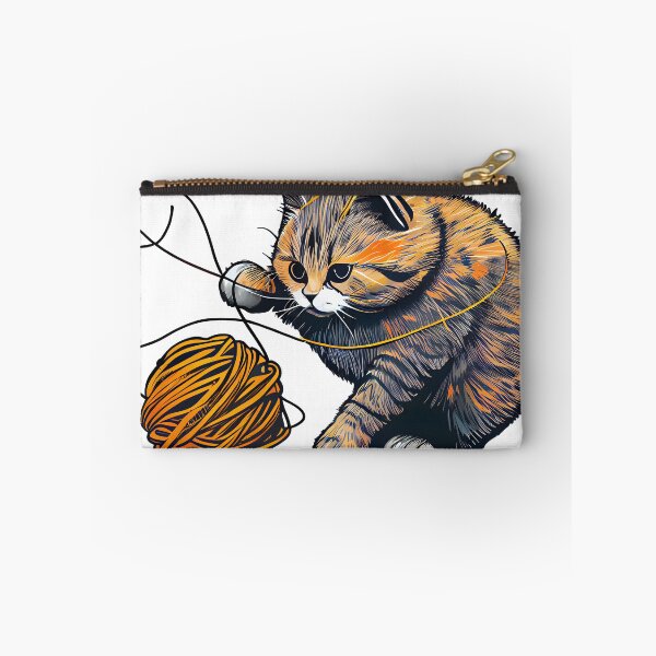 Item preview, Stringing Along:Cat Playing With A Ball Of String designed and sold by PosterManiaRo.