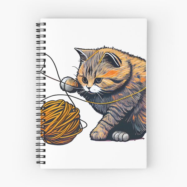 Item preview, Stringing Along:Cat Playing With A Ball Of String designed and sold by PosterManiaRo.