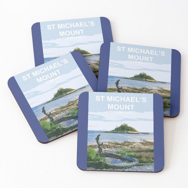 Item preview, St Michaels Mount Summer Cornwall art gift. Marazion designed and sold by BarbaraGlebska.