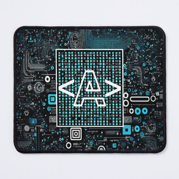Item preview, Ai - Technology - Coding Monogram - Letter A designed and sold by Neuroma Design.