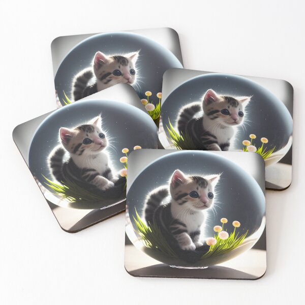 Item preview, Cute Kittens inspired by digital, ai fantasy art designed and sold by dykerphotoart.