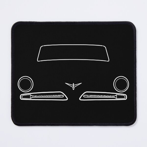 Item preview, Studebaker Commander 1954 classic car white outline designed and sold by soitwouldseem.