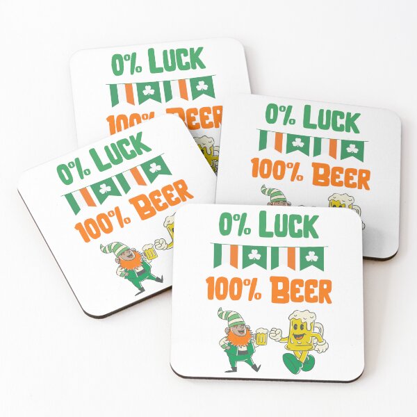Item preview, St Patricks Day-0 Luck 100 Beer designed and sold by letsgetinspired.