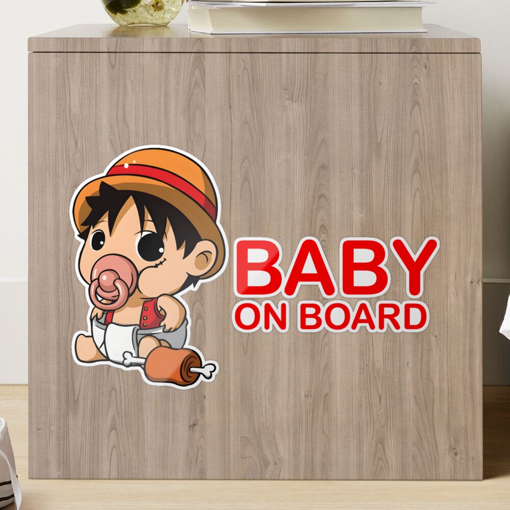 Bebé a Bordo Personalizado - Luffy One Piece