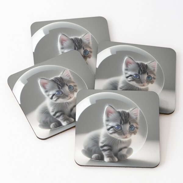 Item preview, Cute kitten stickers and cat stickers designed and sold by dykerphotoart.