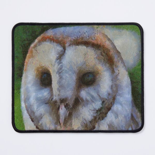 Item preview, Tawny Owl In Pointillism Art designed and sold by taiche.