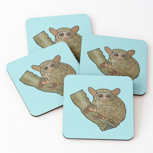 Item preview, Tarsier cartoon illustration designed and sold by Misscartoon.