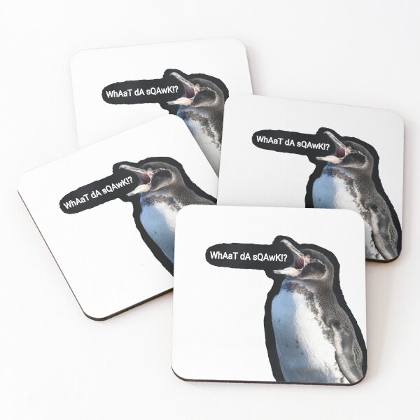 Item preview, What da Squawk Galapagos Penguin designed and sold by SBPenguins.
