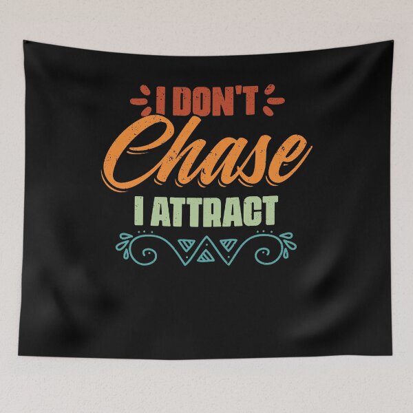 Item preview, I Don't Chase I Attract Vintage Positive Vibes Manifestation designed and sold by Nessshirts.