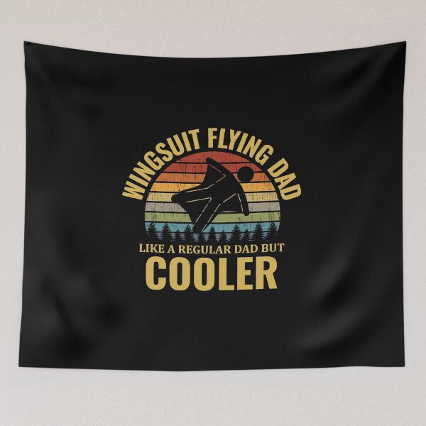 Item preview, Wingsuit flying Dad Base Jumping Skydiving Wingsuiting designed and sold by TastefulTees.
