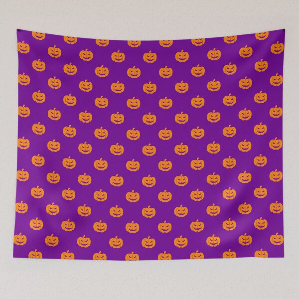 Item preview, Halloween Pumpkins orange pattern designed and sold by CharlieCreates.