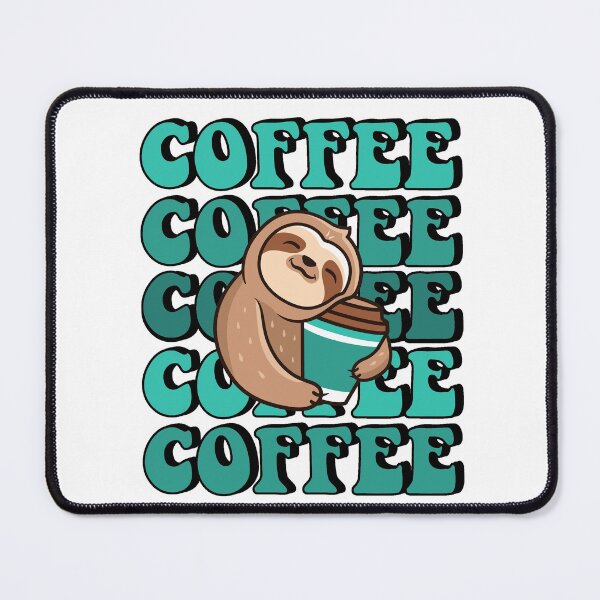 Item preview, Sloth With Coffee designed and sold by RockBeeDesigns.