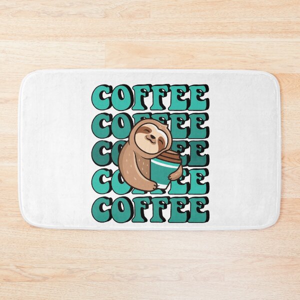 Item preview, Sloth With Coffee designed and sold by RockBeeDesigns.