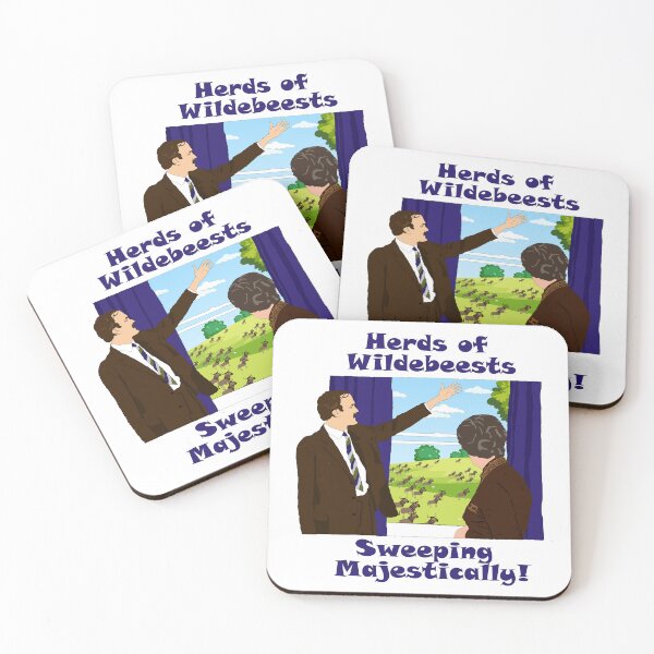 Item preview, Fawlty Towers - Herds of Wildebeests sweeping majestically! funny designed and sold by Tom Newberry.