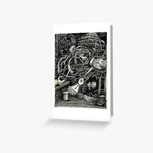 The Garden of Madness Greeting Card