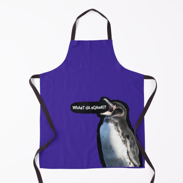 Item preview, What da Squawk Galapagos Penguin (Dark Purple #3A2096 background) designed and sold by SBPenguins.