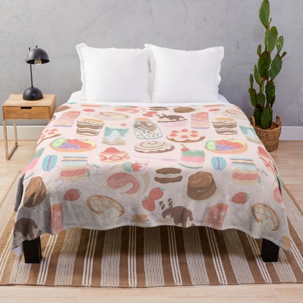 Item preview, Cute Desserts Seamless Pattern Pink designed and sold by MadeByBeata.