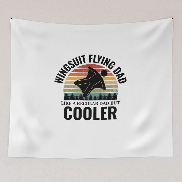 Item preview, Wingsuit flying Dad Base Jumping Skydiving Wingsuiting designed and sold by TastefulTees.