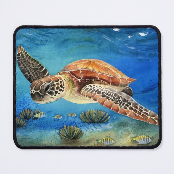 Item preview, Watercolor sea turtle designed and sold by MaryWatercolor.