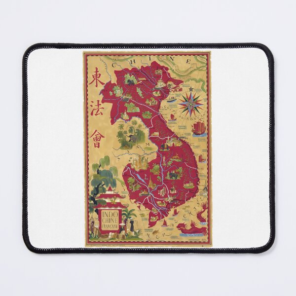 Item preview, Indochina Map | Vietnam | Laos | Cambodia | Vintage | 1940 designed and sold by Fab5Design.