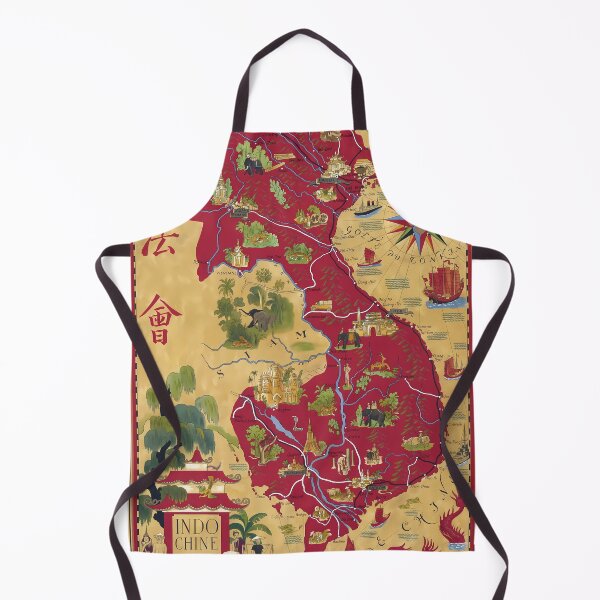 Item preview, Indochina Map | Vietnam | Laos | Cambodia | Vintage | 1940 designed and sold by Fab5Design.