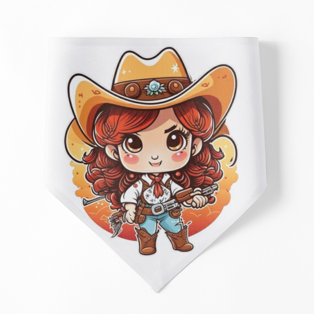 Cute cartoon cowgirl