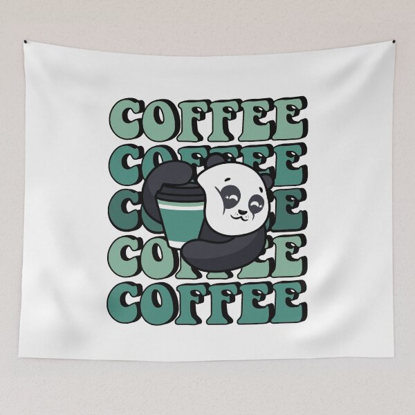 Item preview, Panda With Coffee designed and sold by RockBeeDesigns.