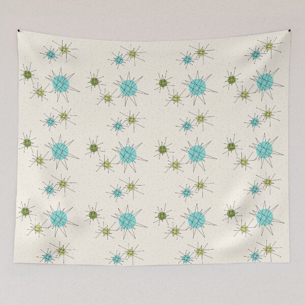 Item preview,  Iconic Atomic Starbursts Pattern designed and sold by StrangeLilOnion.