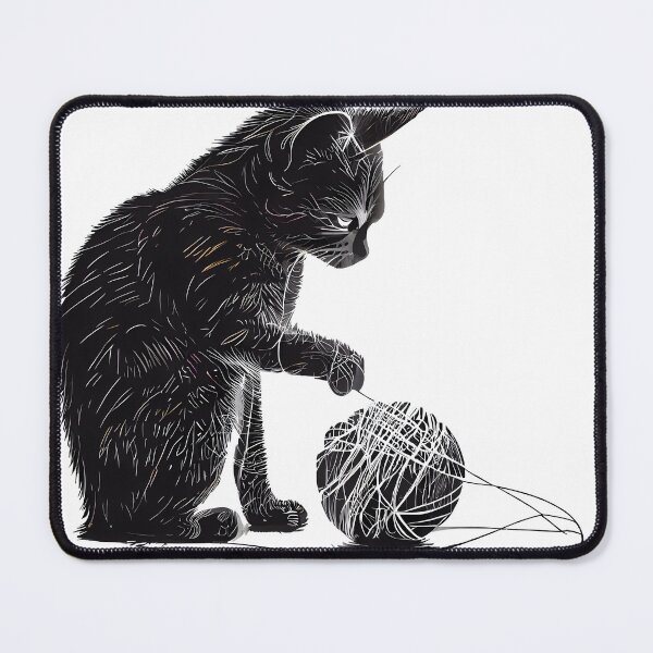 Item preview, Watching a Cat Play with a Ball of String designed and sold by PosterManiaRo.