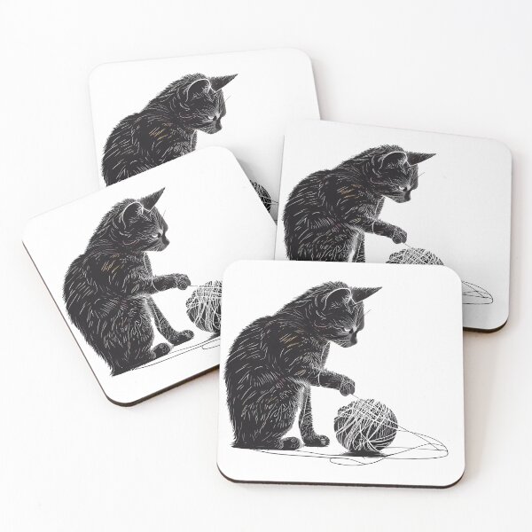 Item preview, Watching a Cat Play with a Ball of String designed and sold by PosterManiaRo.