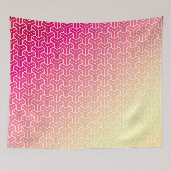 Item preview, Japan Kumikikko Pattern in Red Yellow Gradient designed and sold by Takeda-art.