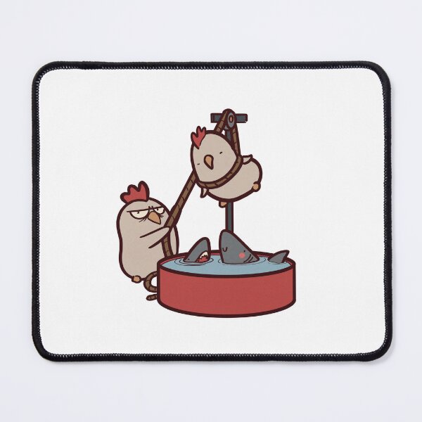 Item preview, Going for a Dive - Cartoon Chicken in Distress designed and sold by ThumboArtBumbo.