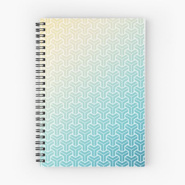 Item preview, Japan Kumikikko Pattern in Aqua Yellow Gradient designed and sold by Takeda-art.