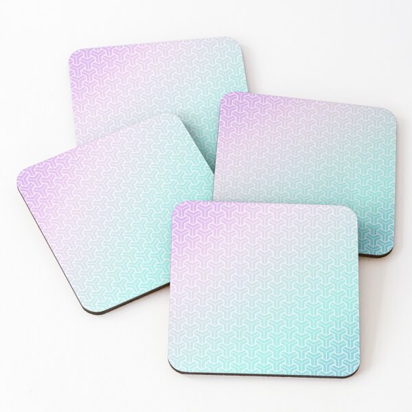 Item preview, Japan Kumikikko Pattern in Aqua Purple Gradient designed and sold by Takeda-art.