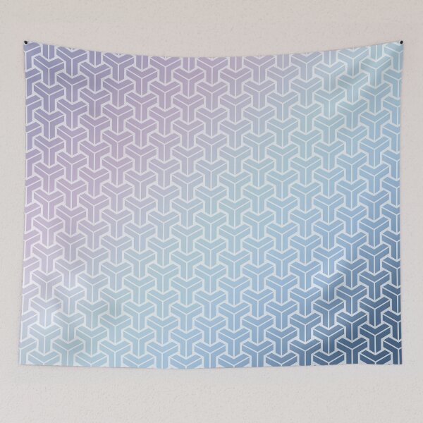 Item preview, Japan Kumikikko Pattern in Blue Purple Gradient designed and sold by Takeda-art.