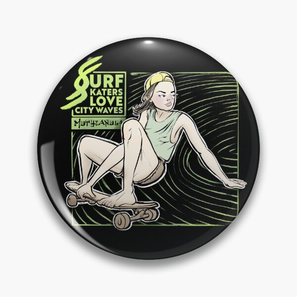 Item preview, Surfskaters love city waves designed and sold by motylanoga.
