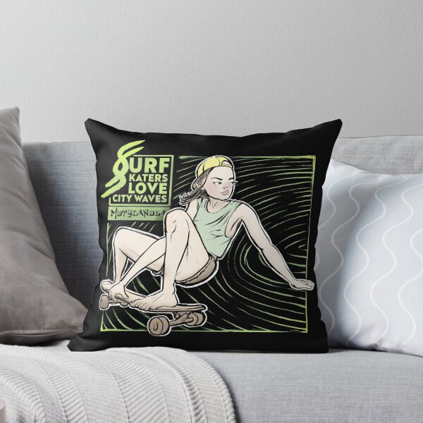 Item preview, Surfskaters love city waves designed and sold by motylanoga.
