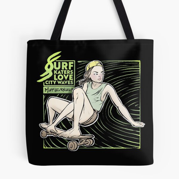 Item preview, Surfskaters love city waves designed and sold by motylanoga.