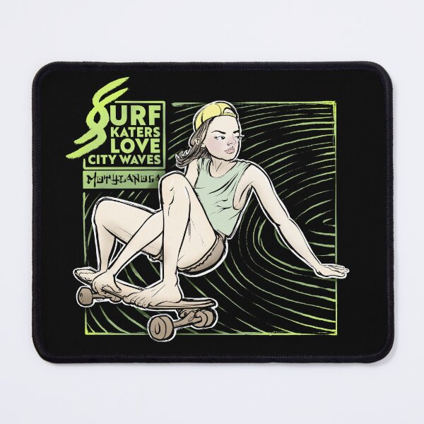 Item preview, Surfskaters love city waves designed and sold by motylanoga.
