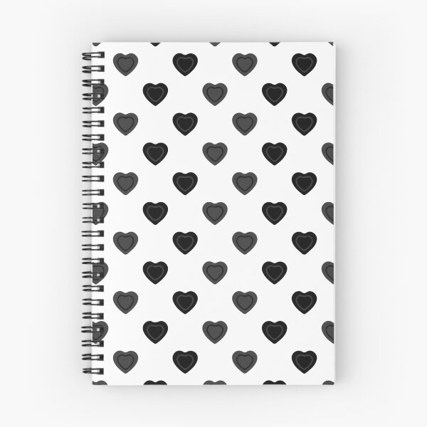 Item preview, Hearts pattern seamless black and white vector illustration designed and sold by Mahe-Art.