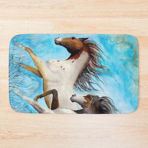 Item preview,  Watercolor picture of two running horses designed and sold by MaryWatercolor.