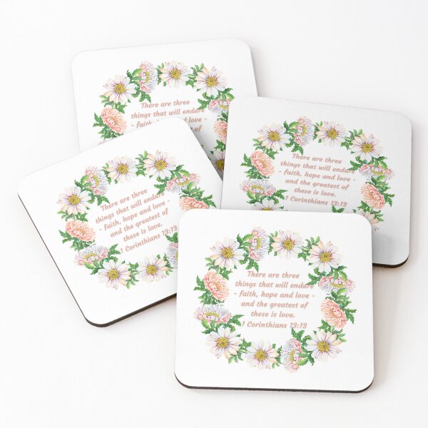 Item preview, 1 Corinthians 13:13 - There are three things that will endure - faith, hope and love - and the greatest of these is love.  designed and sold by FlutterByH.