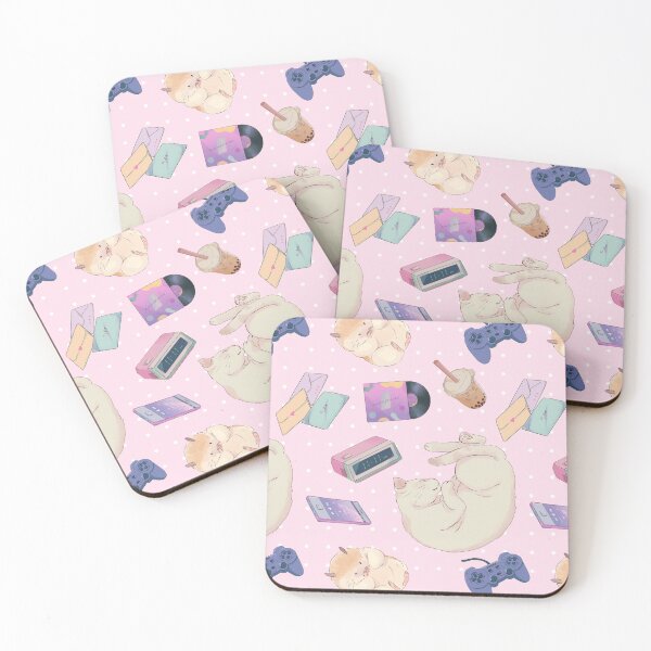 Item preview, Pink Kawaii Aesthetic Pattern designed and sold by MadeByBeata.