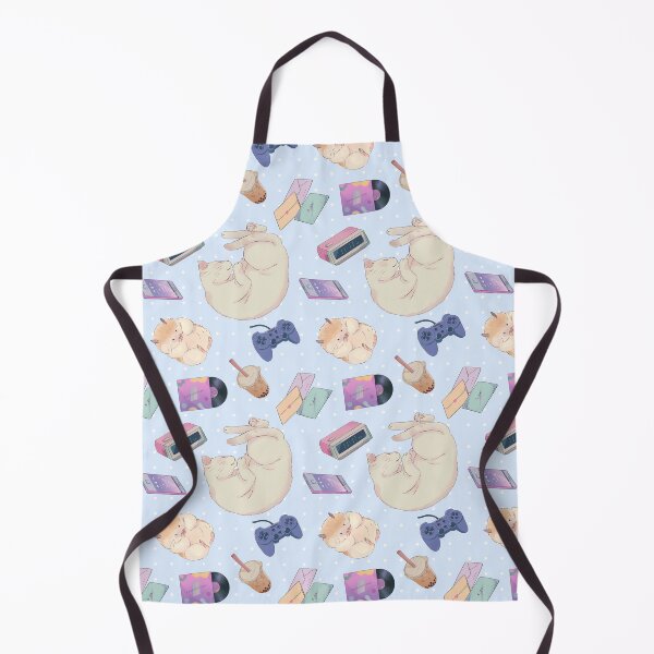 Item preview, Blue Kawaii Aesthetic Pattern designed and sold by MadeByBeata.