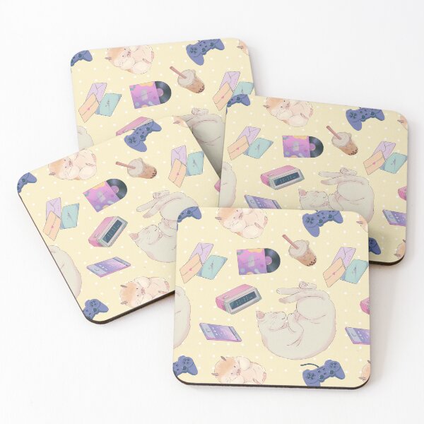 Item preview, Yellow Kawaii Aesthetic Pattern designed and sold by MadeByBeata.