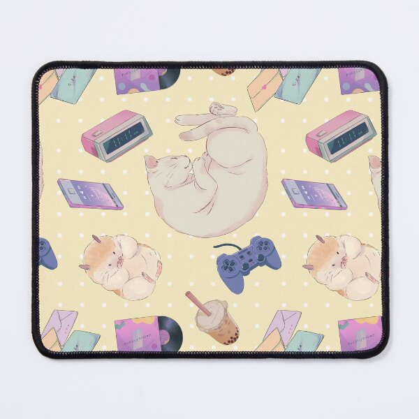Item preview, Yellow Kawaii Aesthetic Pattern designed and sold by MadeByBeata.